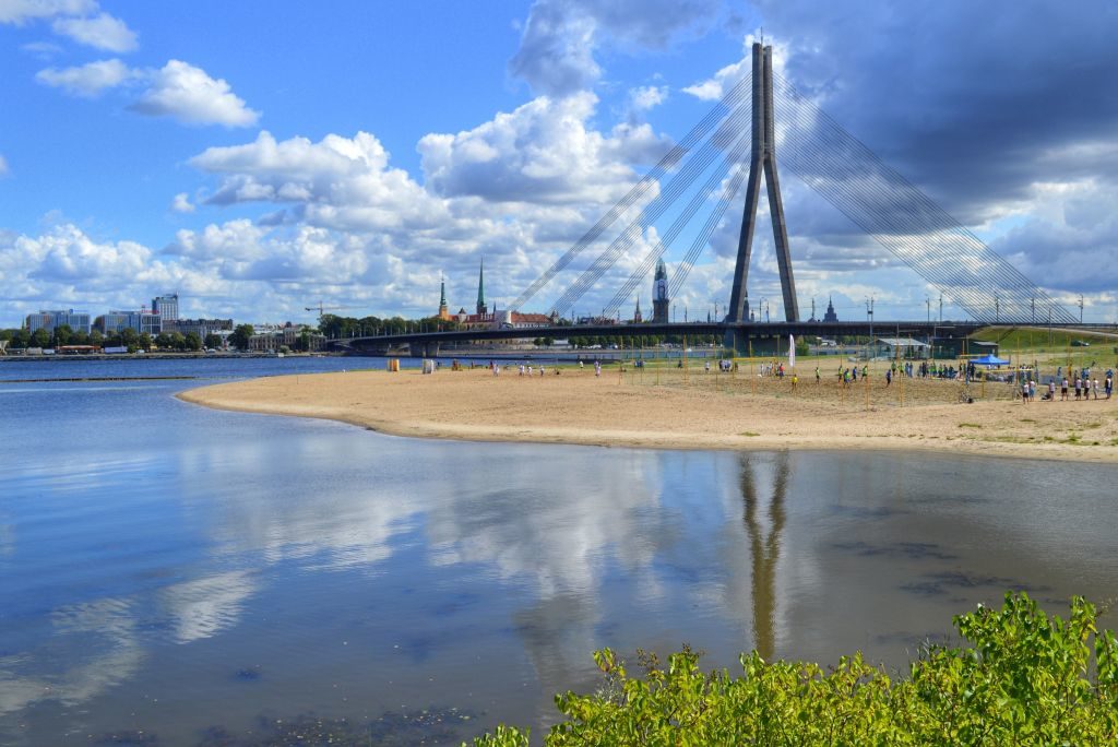 Uitzicht Kipsala Riga